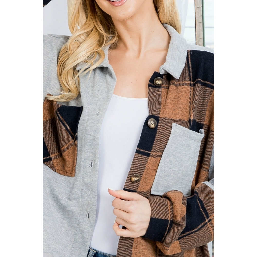 SOLD OUT Plaid Mix Jacket - Picture 5 of 10
